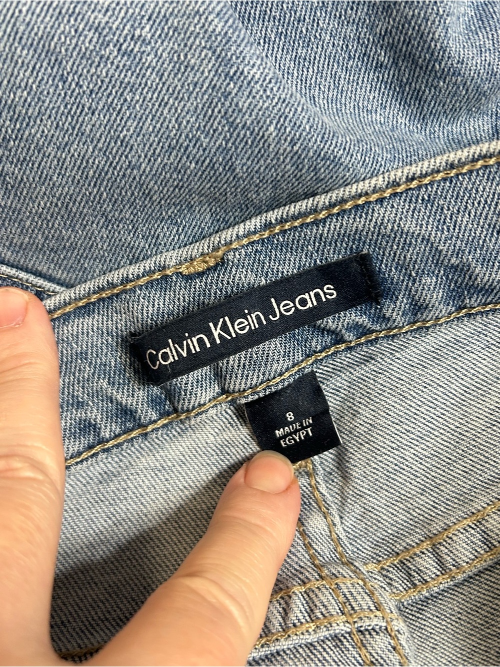 New! Calvin Klein Jeans High Rise Straight Leg Jeans Womens Size 8 - Picture 7 of 9